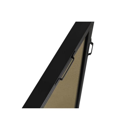 Elegant Decor Metal Frame Rectangle Mirror 24 Inch Black Finish MR4071BK